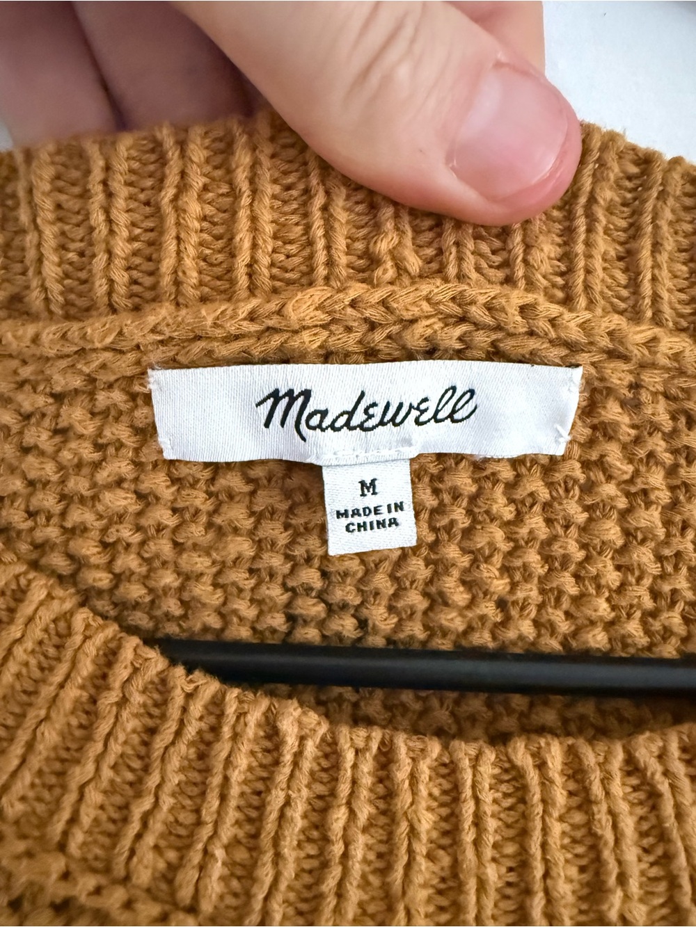 Madewell Camel Polka Dot Crewneck Sweater - Picture 3 of 4